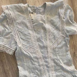 Ditsy print prairie dress